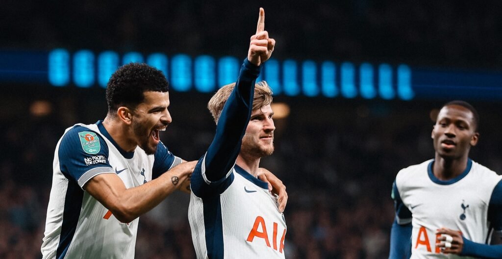 Tottenham eliminates Manchester City and advances to the quarter-finals of the English League Cup