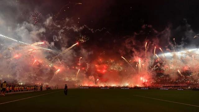 River Plate stadium closed after fireworks display