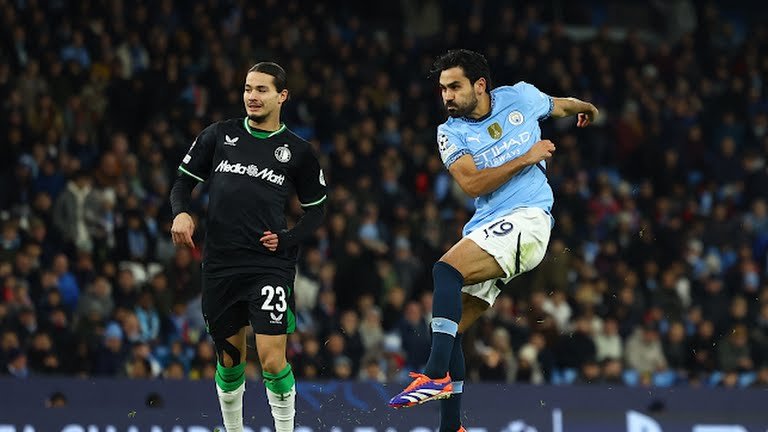 Man City concedes a draw to Feyenoord in the fifth round of the Champions League