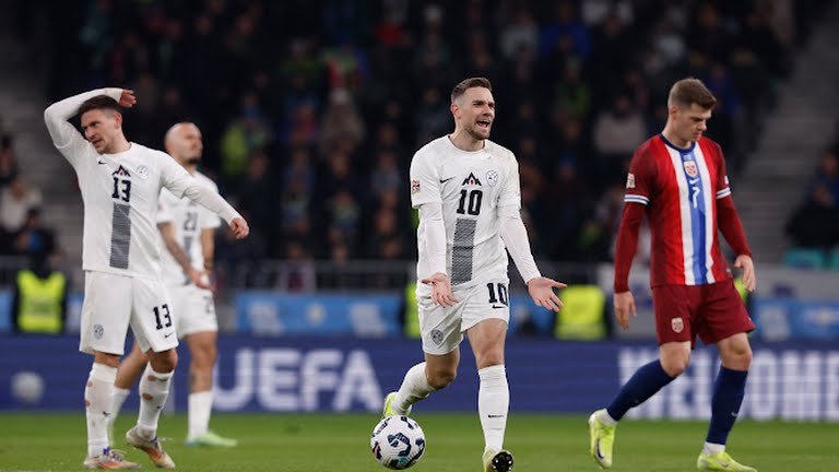 Norway thrashes Slovenia away from home in the nations league