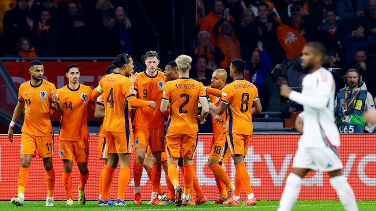 Holland thrashes Hungary and advances in the Nations League