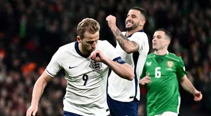 England thrashes Ireland and returns to the Nations League elite