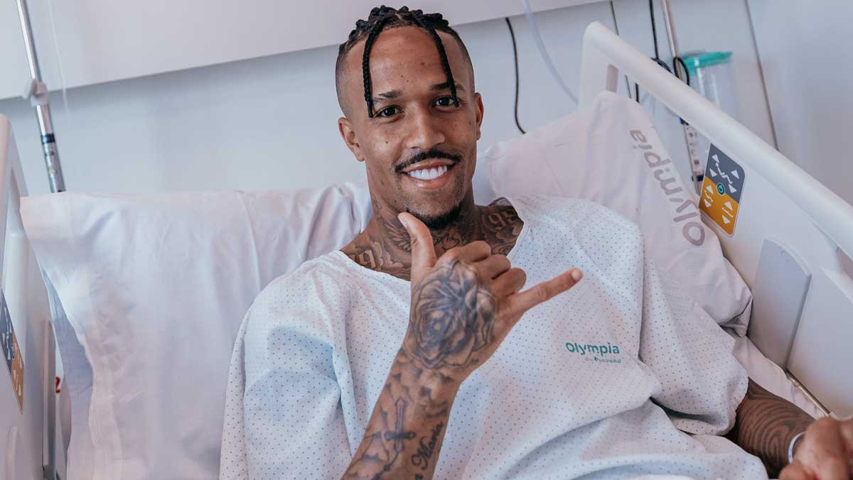 Militão underwent surgery “successfully” and left a message on social media