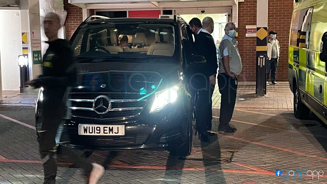 Harvey Elliott drives a Mercedes-Benz V-Class car