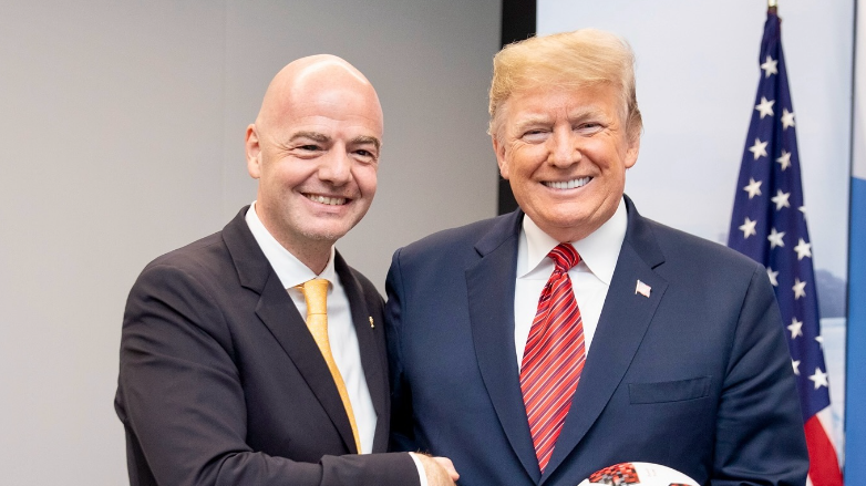 FIFA President congratulates Trump