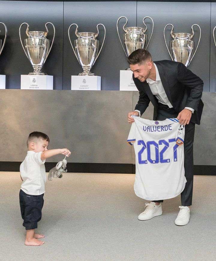 Federico Valverde's children