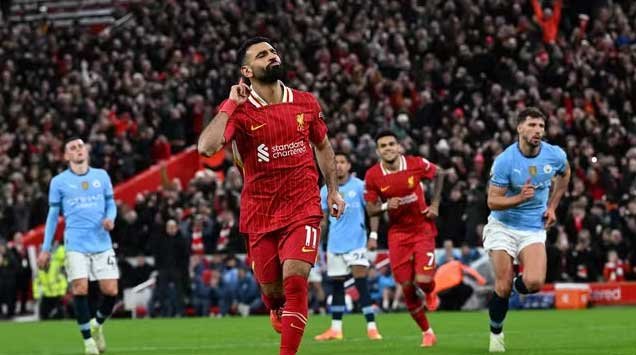 Liverpool beats City and remains top of the premier league