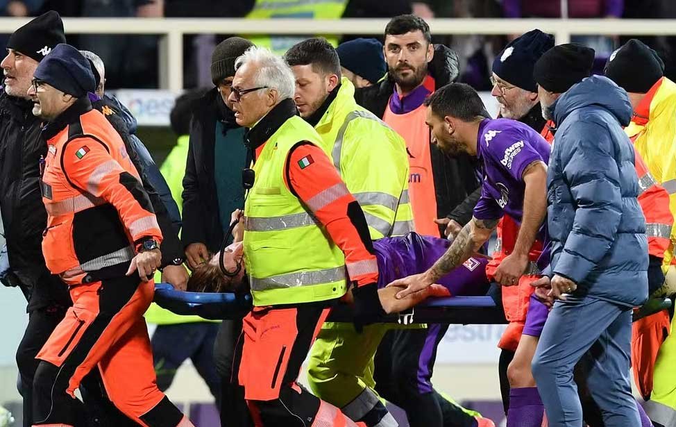 Fiorentina x Inter Milan postponed after player collapses on the field