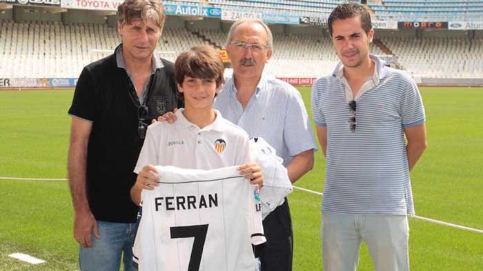 Ferran Torres' beginnings in football