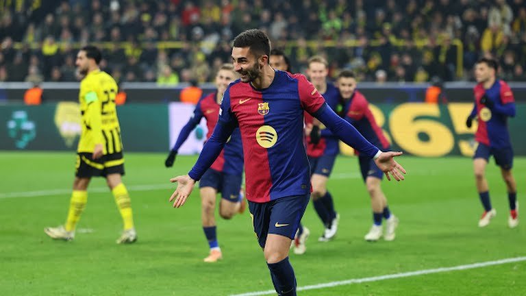 Barcelona beats Borussia Dortmund and takes second place in the Champions League