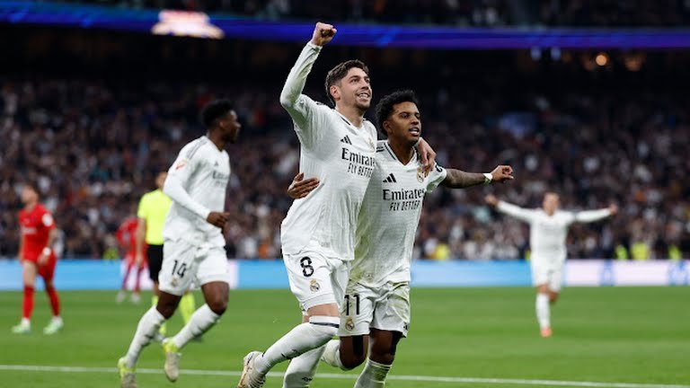 Real Madrid relied on collective goals to beat Sevilla and take second place in La Liga