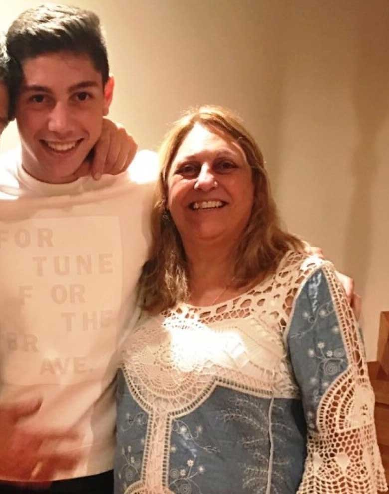 The mother of Federico Valverde