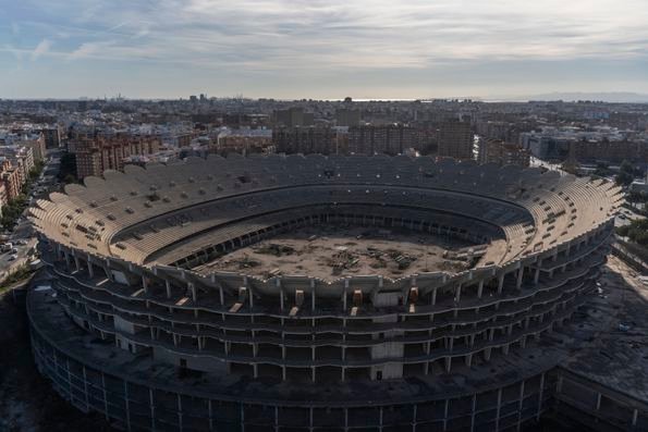 Concrete skeleton to come to life 16 years later: construction work on Nou Mestalla progresses